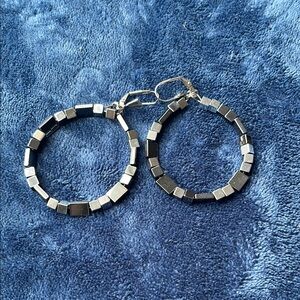 Silver Hoop Earrings